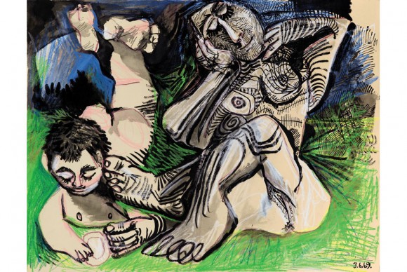 Pablo Picasso Femme et Jeune Garçon Nus 1969 580x388 Sothebys Paris announces Impressionist & Modern Art Sale including two masterpieces by Picasso