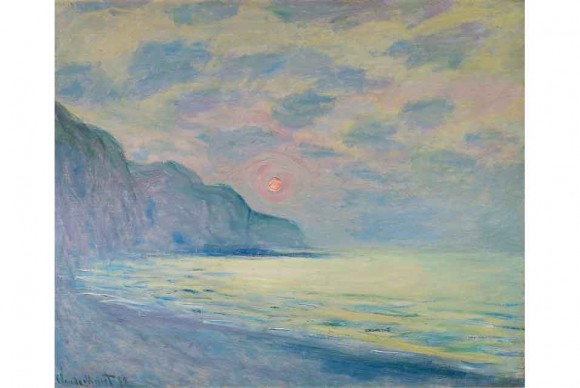 Claude Monet French 1840 1926 Soleil couchant temp brumeux 580x388 Hammer Galleries launches the virtual tour of their Impressionist masters exhibition