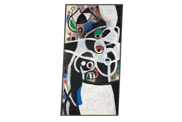 The star lot Femmes et oiseaux an oil on canvas painted on 3 January 19681 580x388 Portugal still plans Miro art sale despite auction hitch